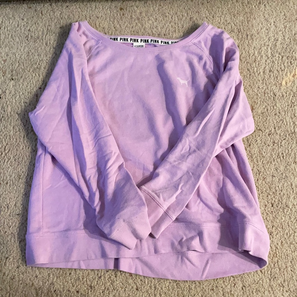 PINK pullover open back